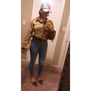 Silk flowy shirt/jacket 💛